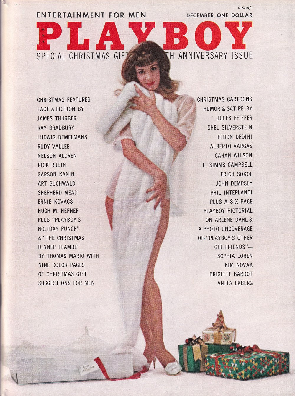 Playboy Magazine USA 1962-12 James Thurber Ray Bradbury Ludwig Bemelmans Rudy Vallee Nelson Algren Édition originale