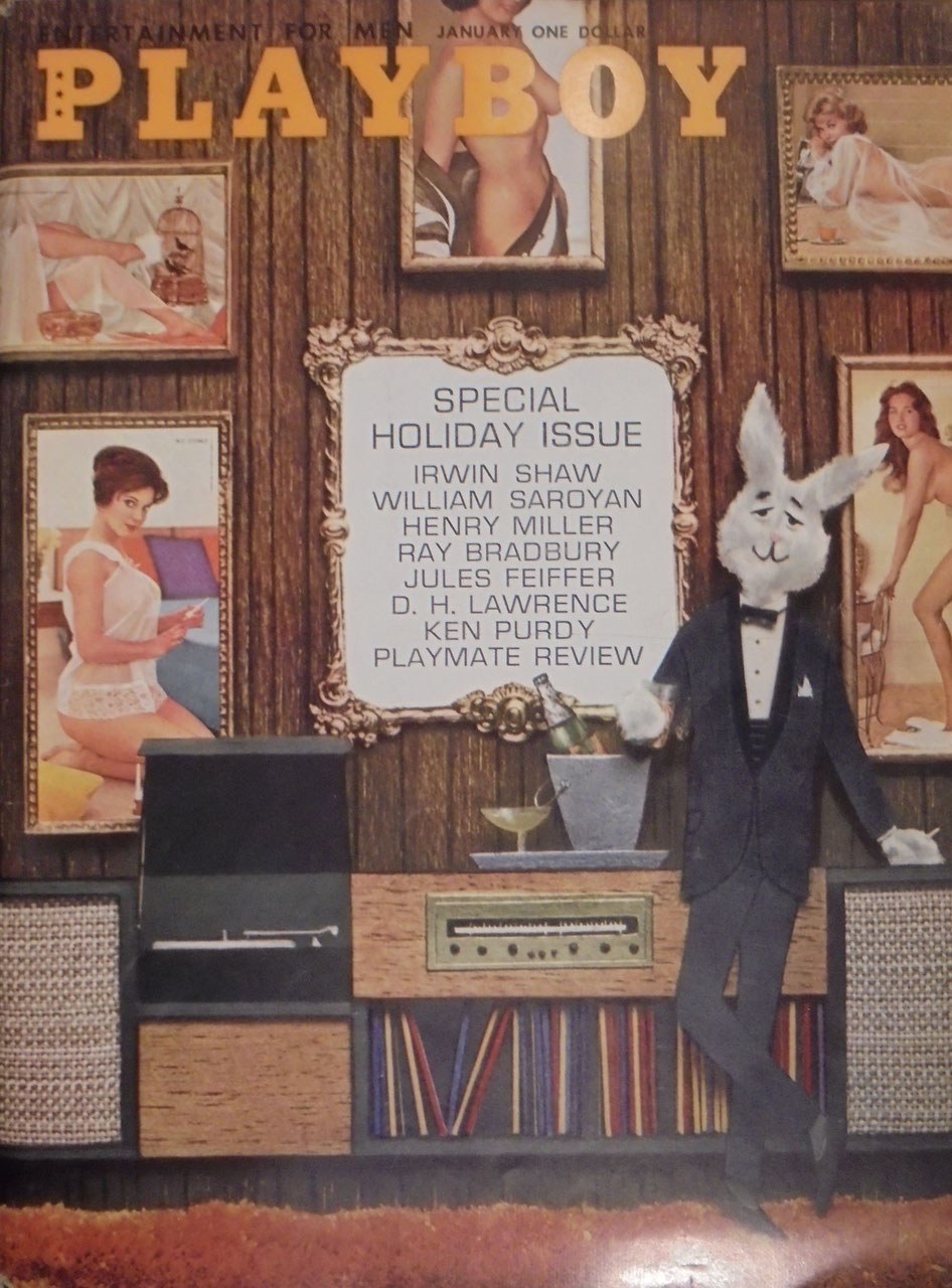 Playboy Tijdschrift USA 1962-01 Irwin Shaw William Saroyan Henry Miller Ray Bradbury Jules Feiffer Originele uitgave