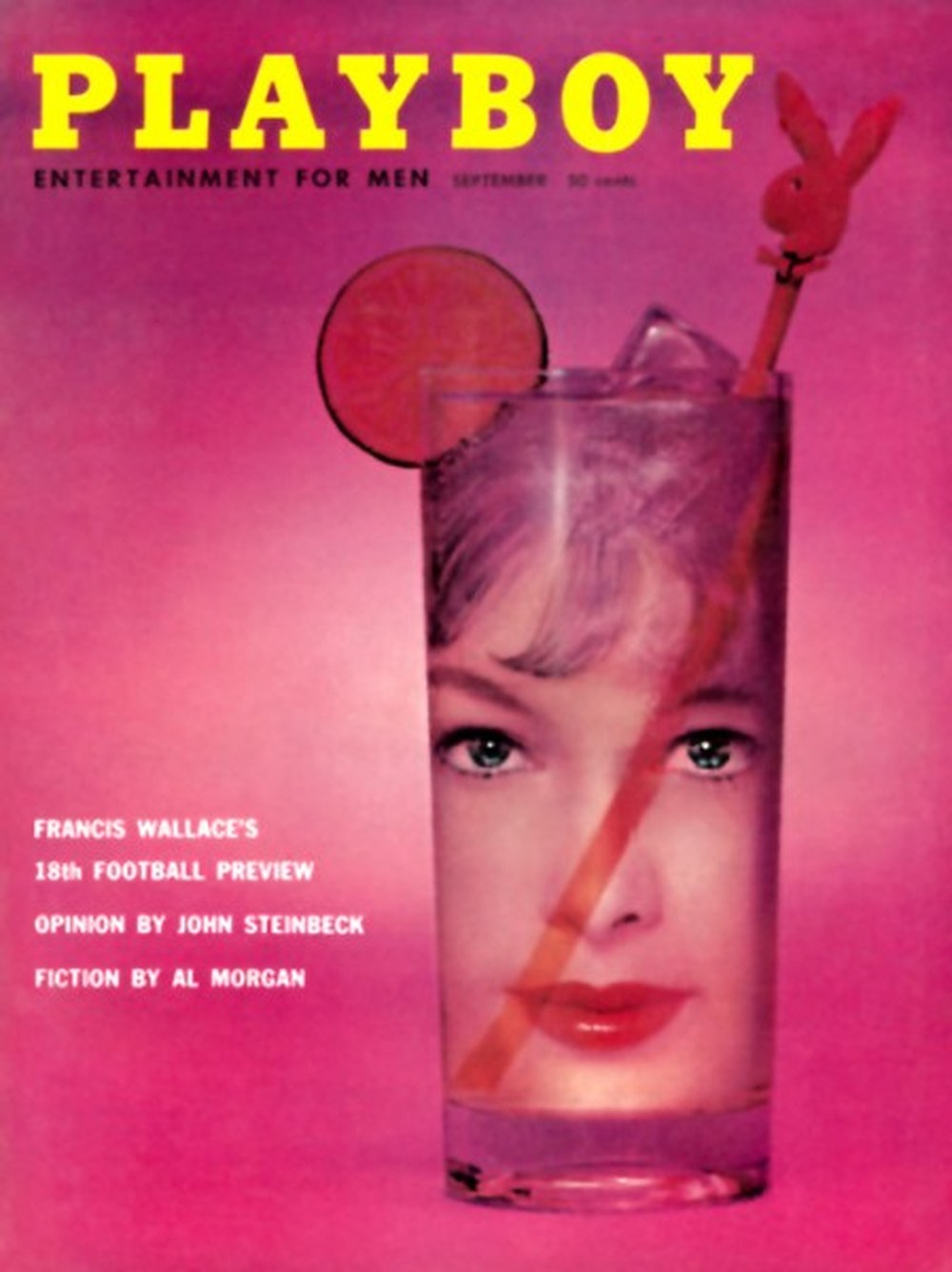 Playboy Magazin USA 1957-09 John Steinbeck Francis Wallace Al Morgan