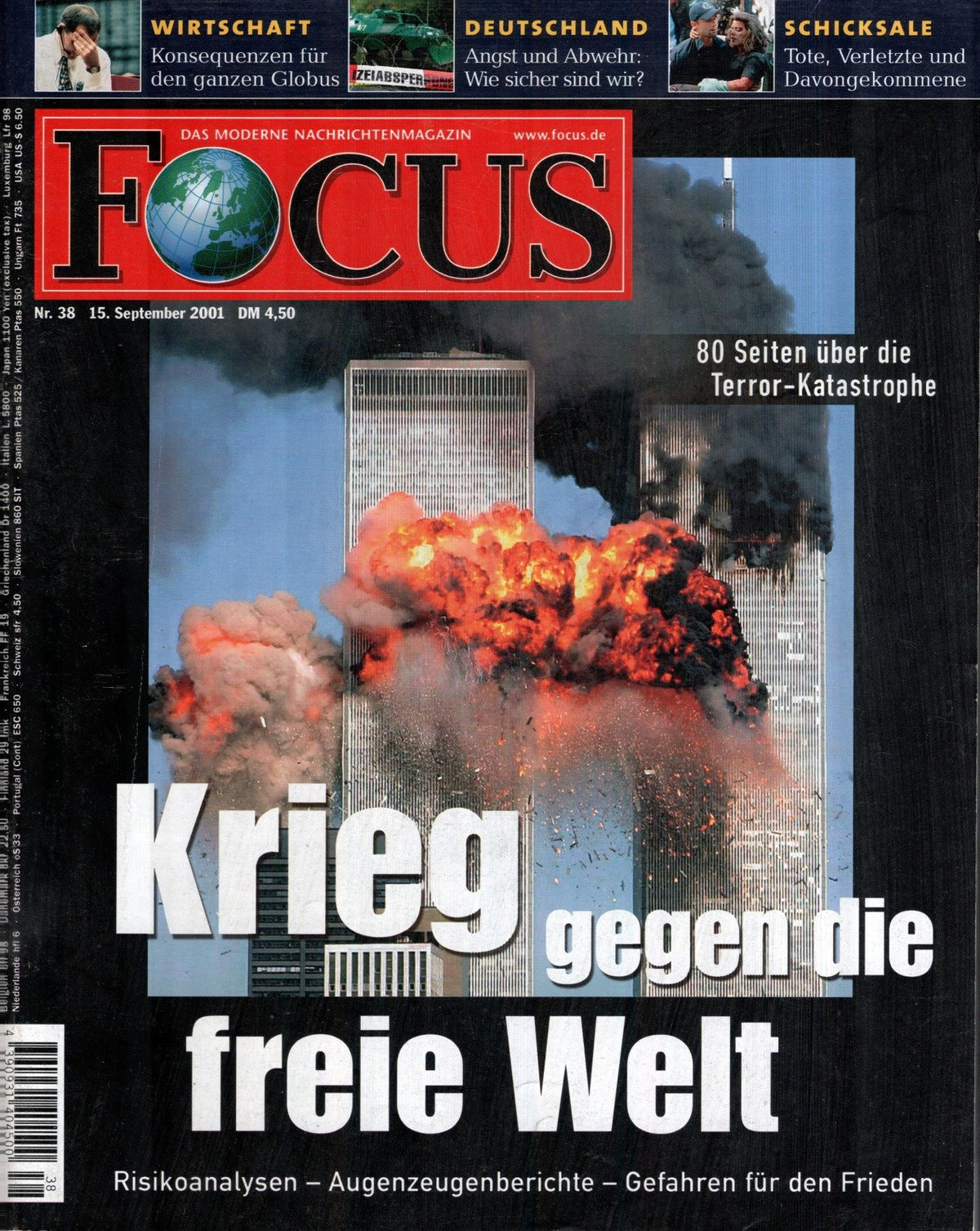 Focus Tijdschrift Duitsland 2001-38 Originele uitgave