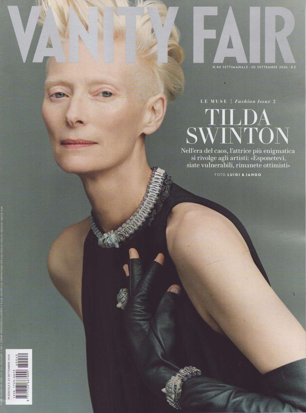 Vanity Fair Magasin Italien 2026-40 – Tilda Swinton – Originalutgåva