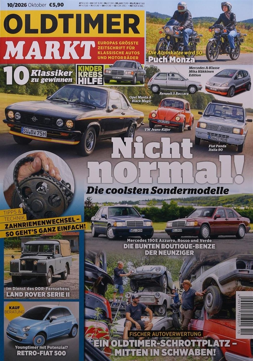 Oldtimer Markt Revista Alemanha 2026-10 – Mika Häkkinen – Edição original