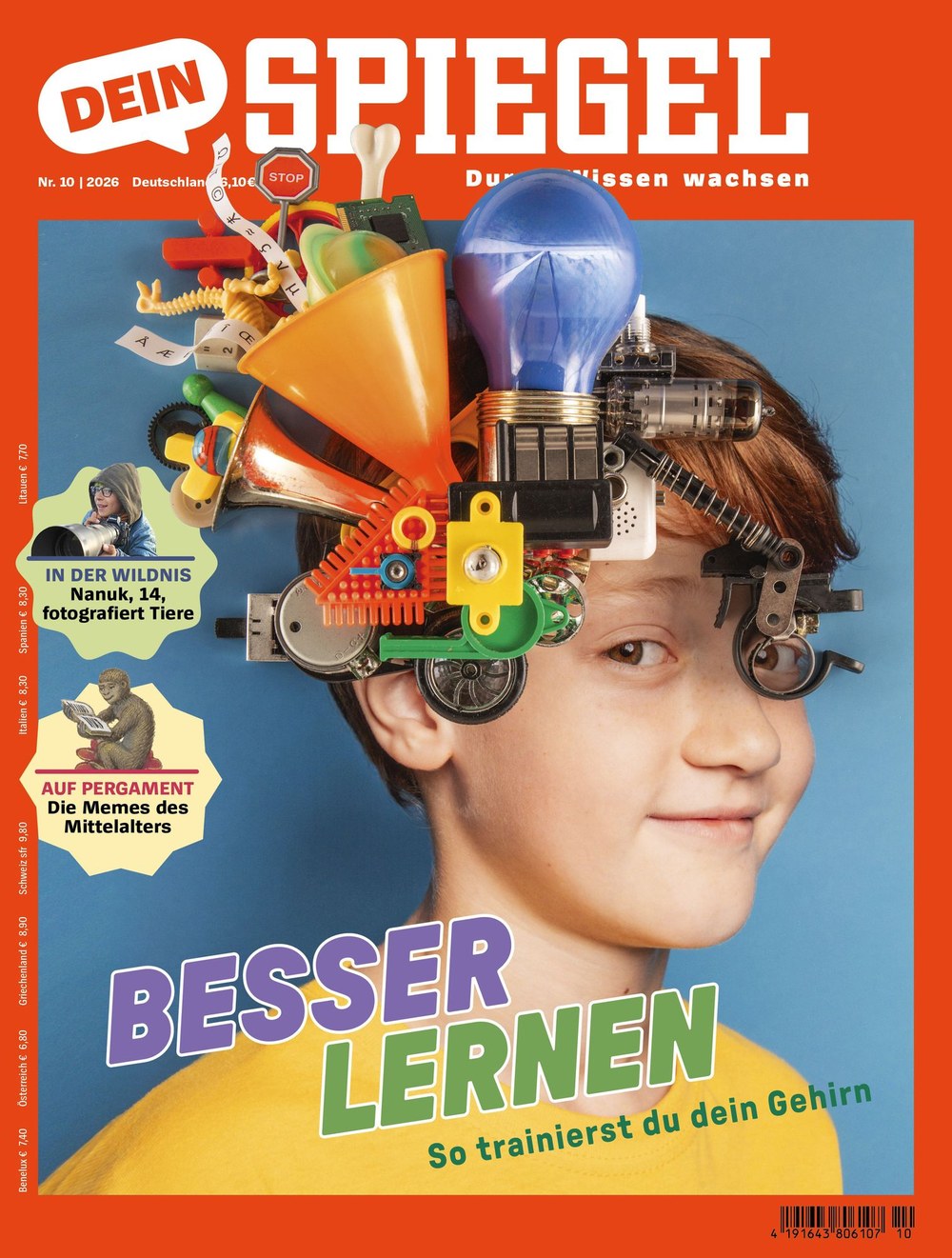 Dein Spiegel Magazin Deutschland 2026-10 Lernen Gehirntraining Kinderzeitschrift
