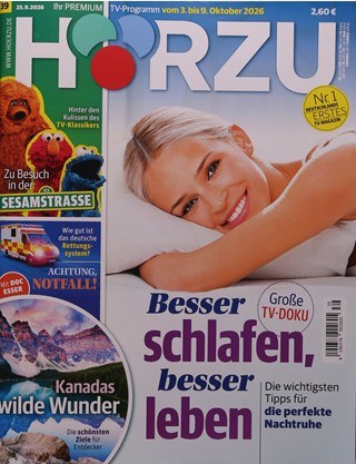 Hörzu Rivista Germania 2026-39 Edizione originale