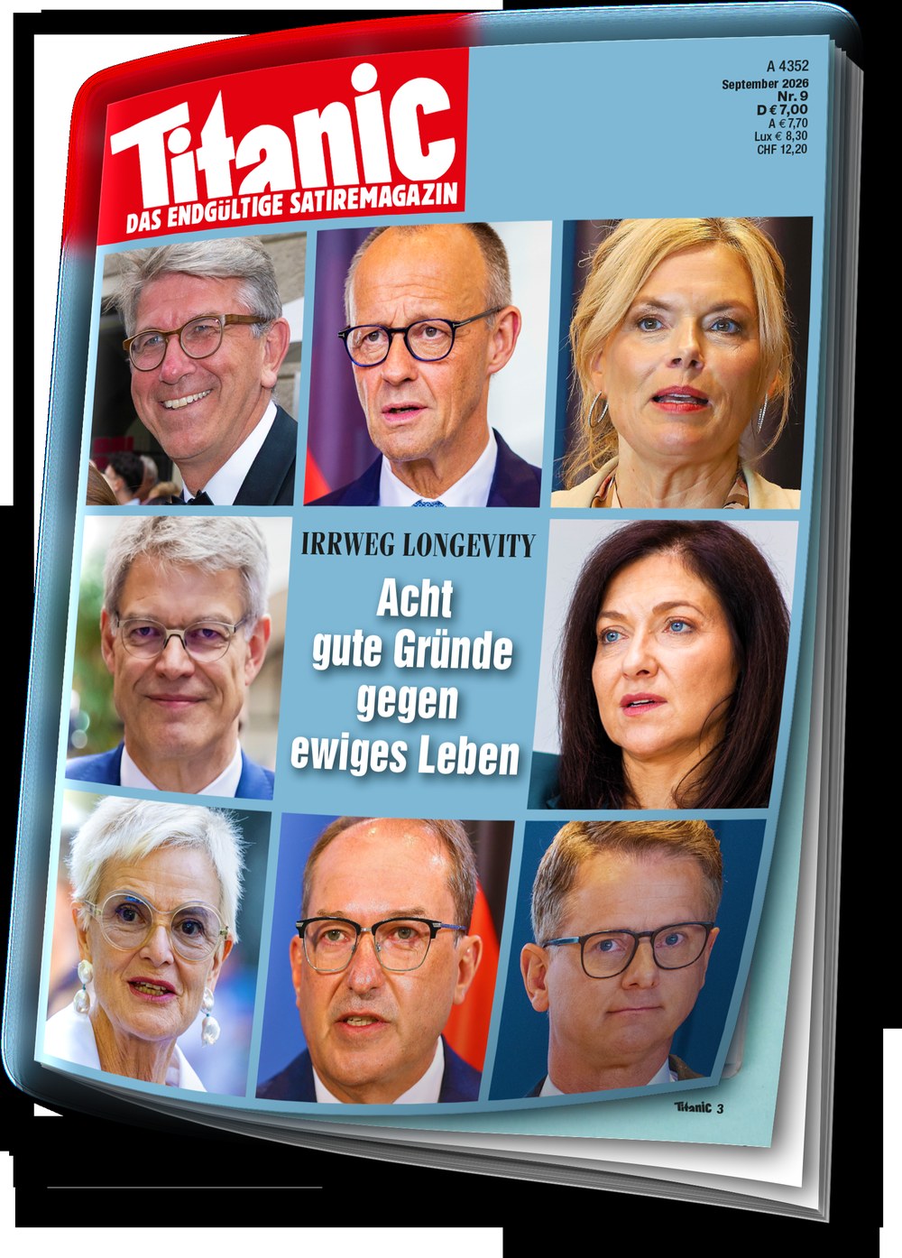 Titanic Rivista Germania 2026-09 – Friedrich Merz – Edizione originale