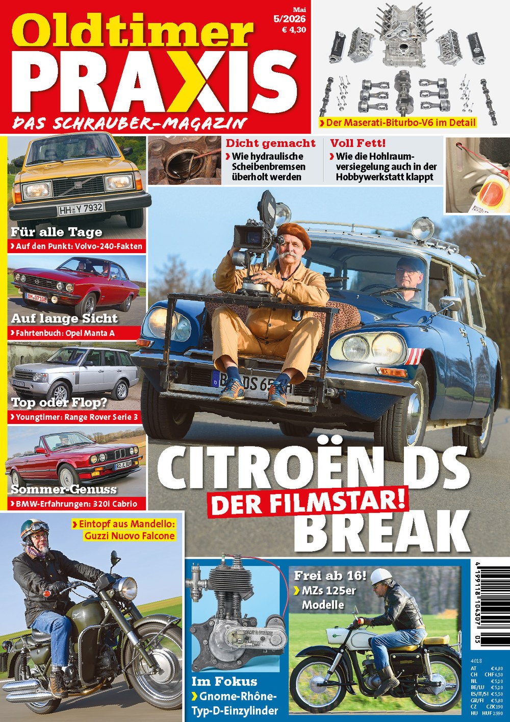 Oldtimer Praxis Magazin Deutschland 2026-05 Citroën DS Oldtimer Filmstar-Auto