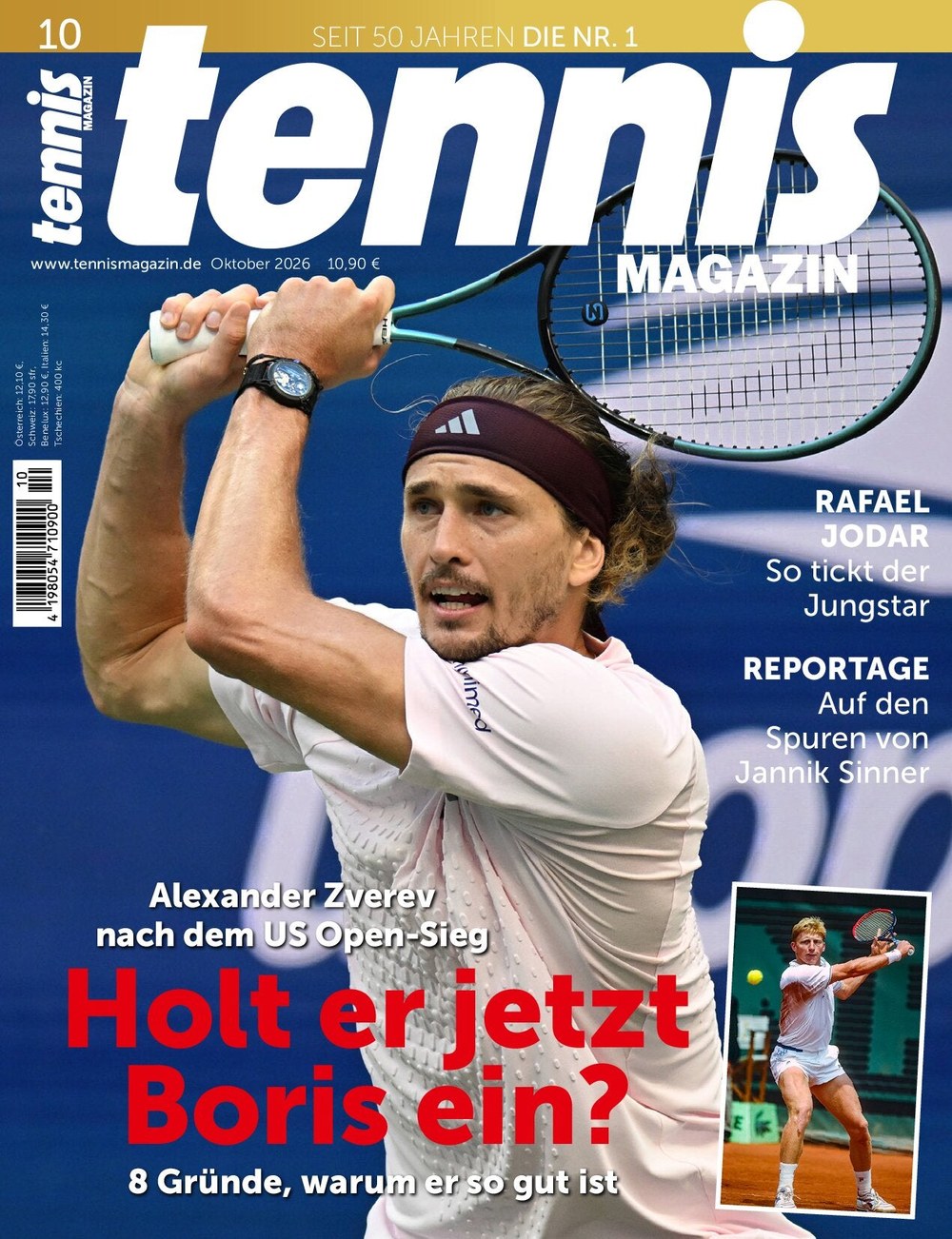 Tennis Magazin Deutschland 2026-10 Alexander Zverev Rafael Jodar Jannik Sinner