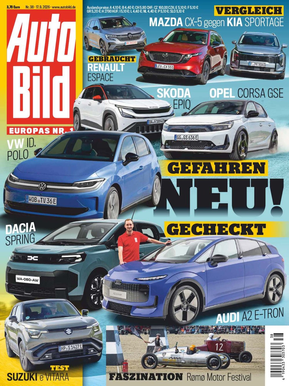 Auto Bild Magasin Tyskland 2026-38 Originalutgåva