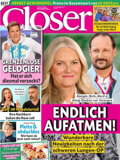 Closer Tijdschrift Duitsland 2026-40 – Mette-Marit Von Norwegen Haakon Von Norwegen Dieter Bohlen Bushido Anna-Maria Ferchichi – Originele uitgave