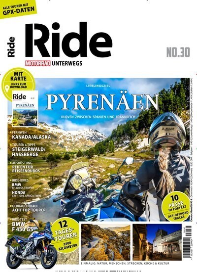 Ride - Motorrad Unterwegs Magasin Tyskland 2026-30 Originaludgave