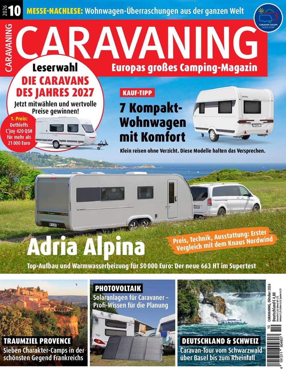 Caravaning Magazin Deutschland 2026-10 Caravaning Wohnwagen Camping
