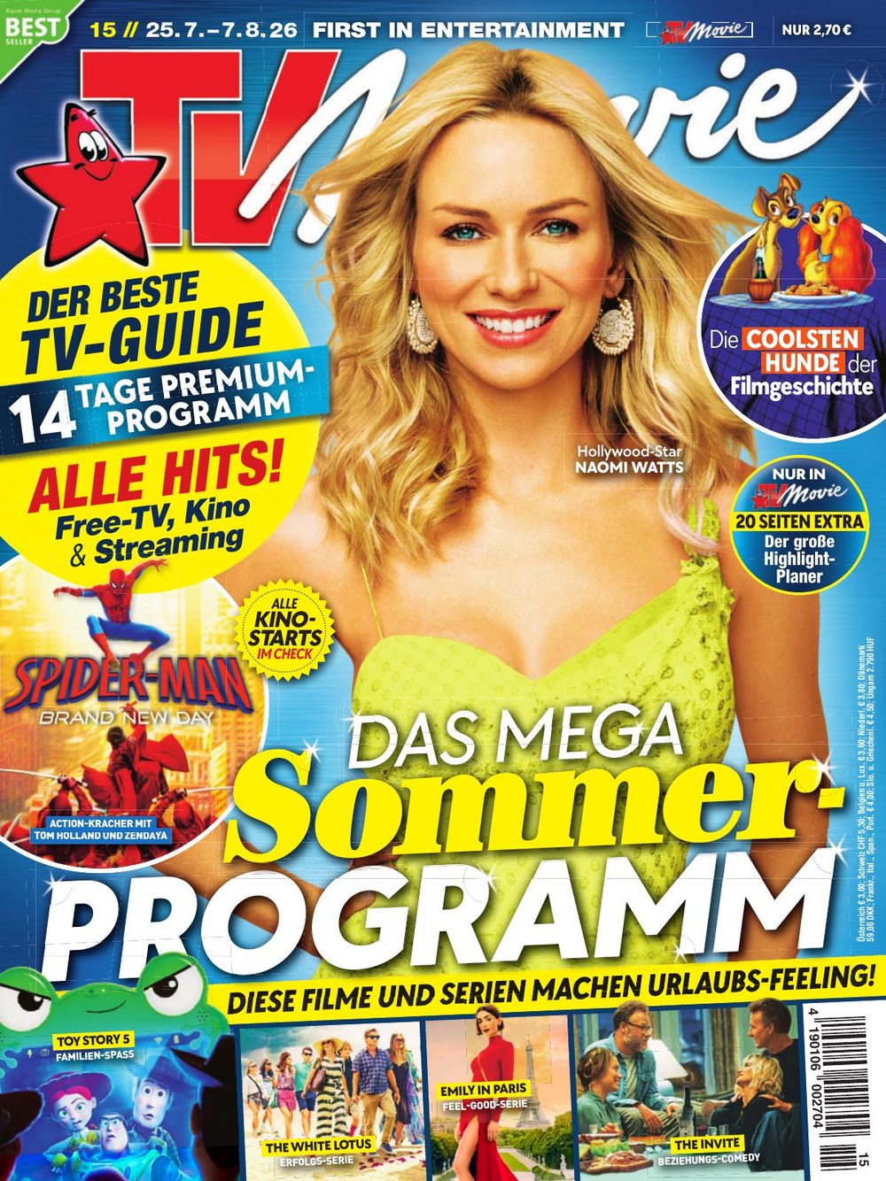 Lego Star Wars Revista Alemania 2026 Naomi Watts Tom Holland Zendaya Edición original