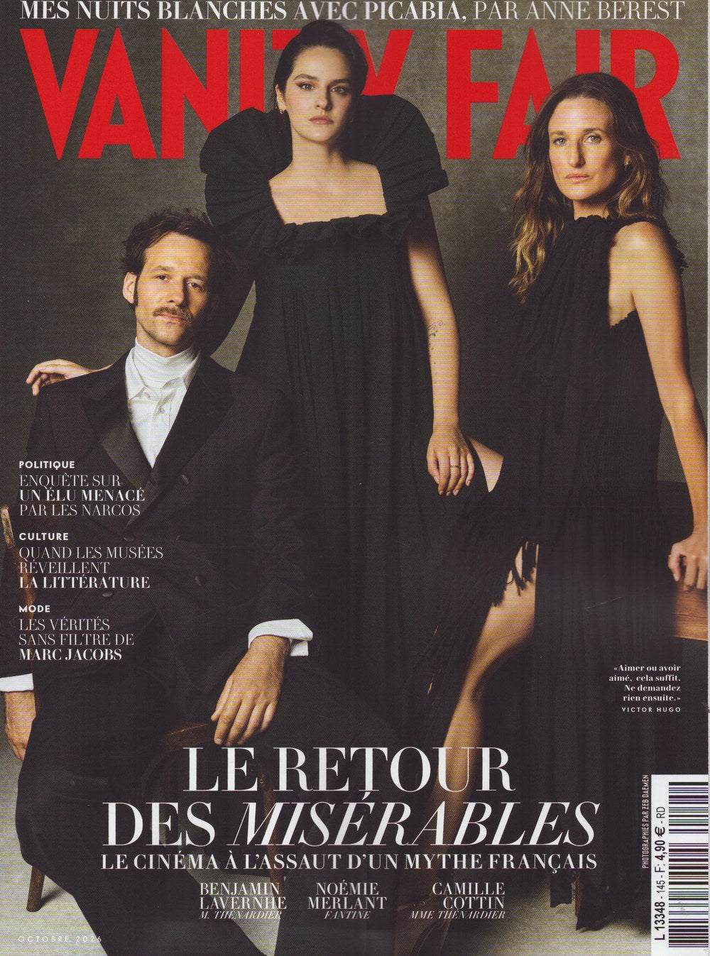 Vanity Fair Revista Francia 2026 Noémie Merlant Benjamin Lavernhe Camille Cottin Marc Jacobs Anne Berest Edición original