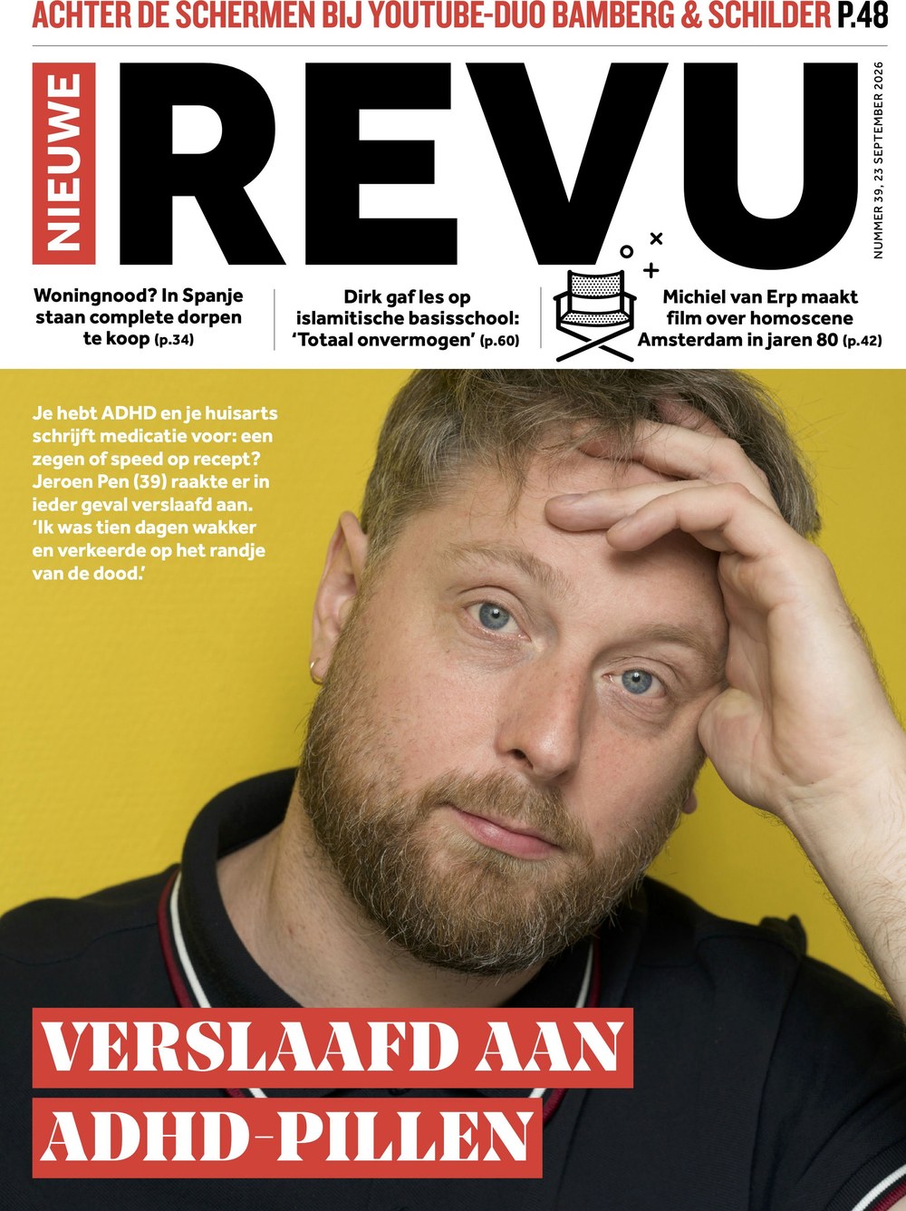 Nieuwe Revu Revista Países Bajos 2026-39 – Jeroen Pen Bamberg & Schilder Dirk Michiel Van Erp – Edición original