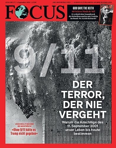 Focus Revista Alemanha 2026-37 – Keith Richards Joschka Fischer – Edição original