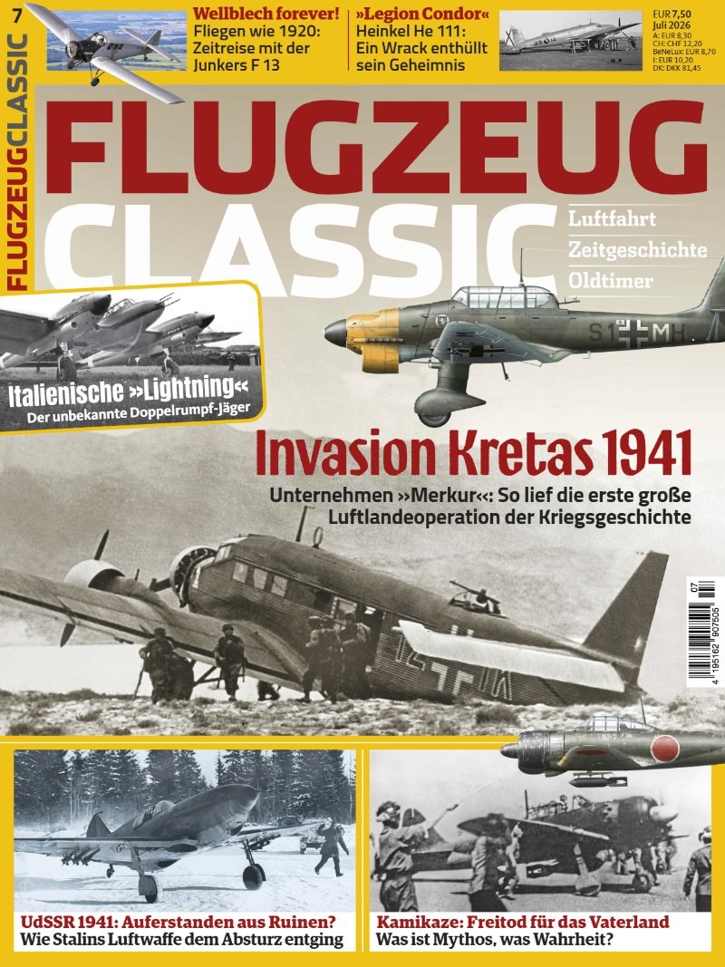 Flugzeug Classics Tijdschrift Duitsland 2026-07 Originele uitgave