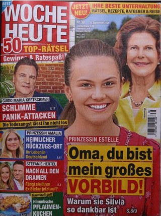Woche Heute Magazin Deutschland 2026-38 Estelle Von Schweden Silvia Von Schweden Guido Maria Kretschmer Amalia Von Oranien-Nassau Stefanie Hertel