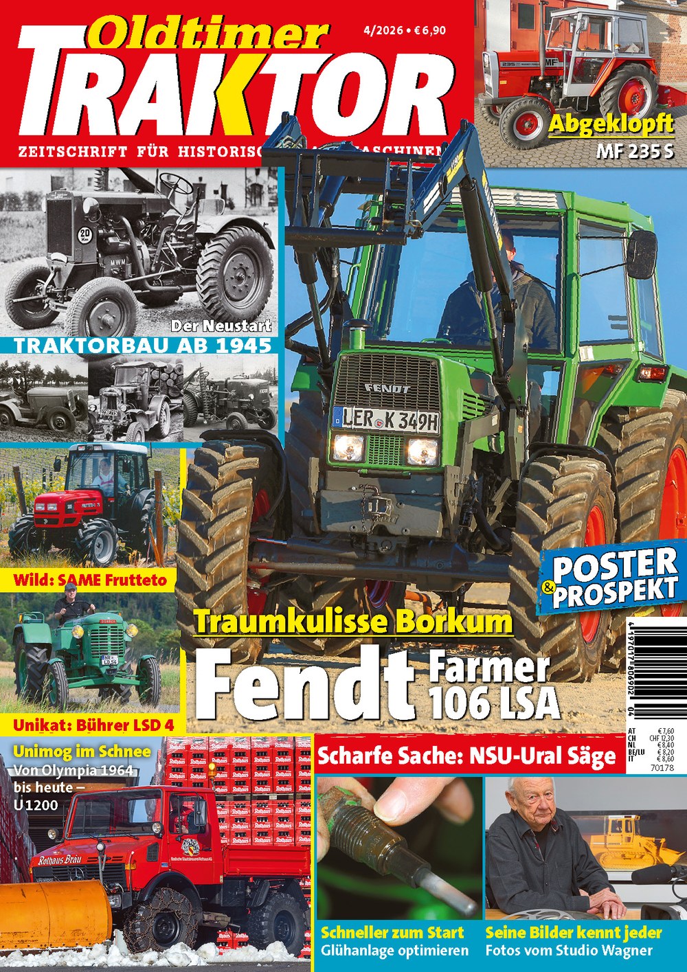 Oldtimer Traktor Tijdschrift Duitsland 2026-04 Originele uitgave