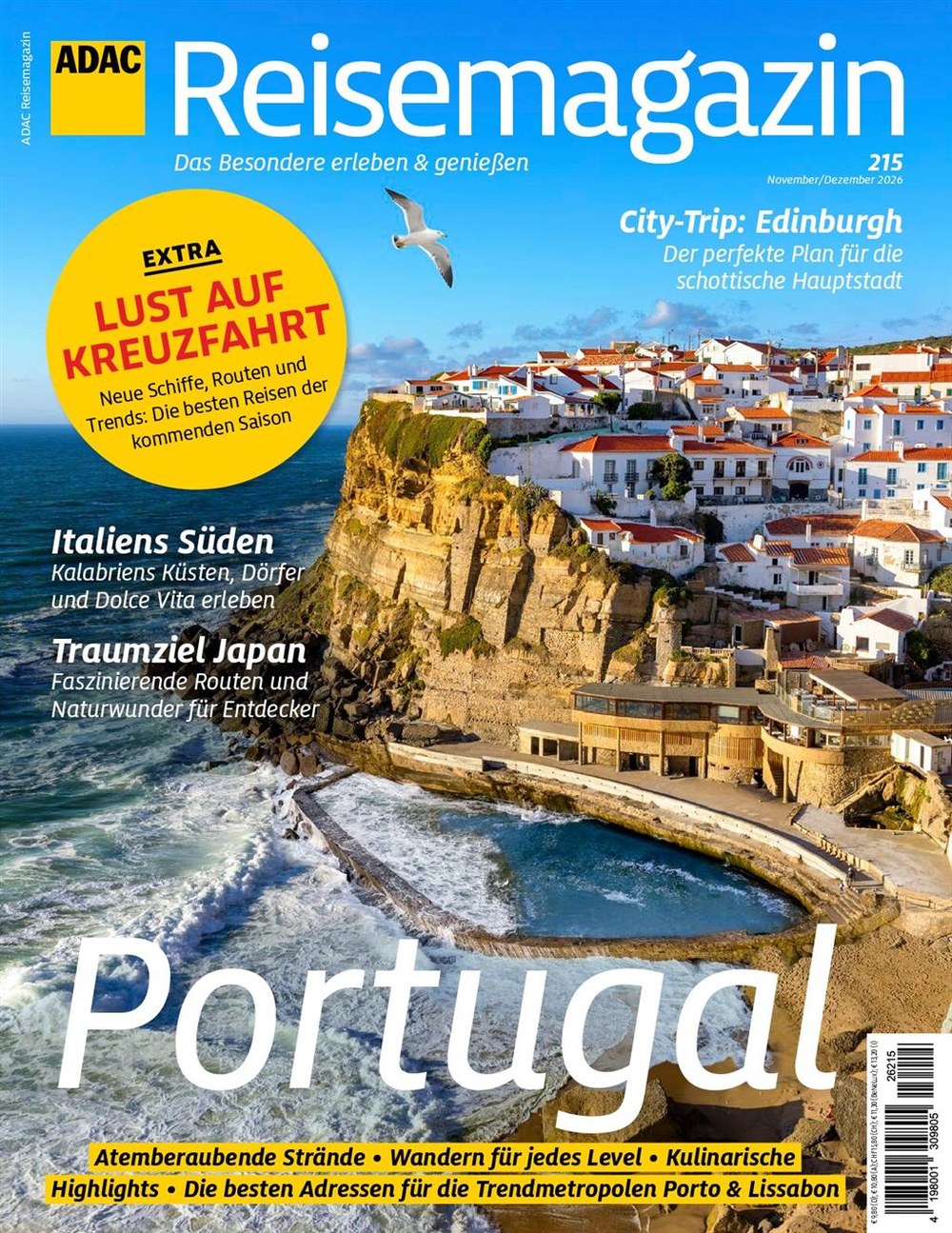 ADAC Reisemagazin Magasin Tyskland 2026 Originalutgåva