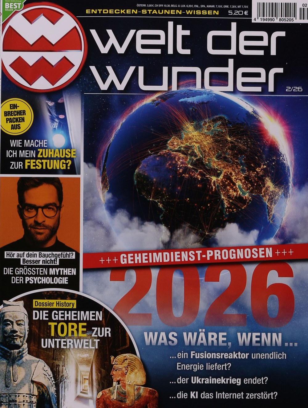 Welt Der Wunder Tijdschrift Duitsland 2026-02 Originele uitgave