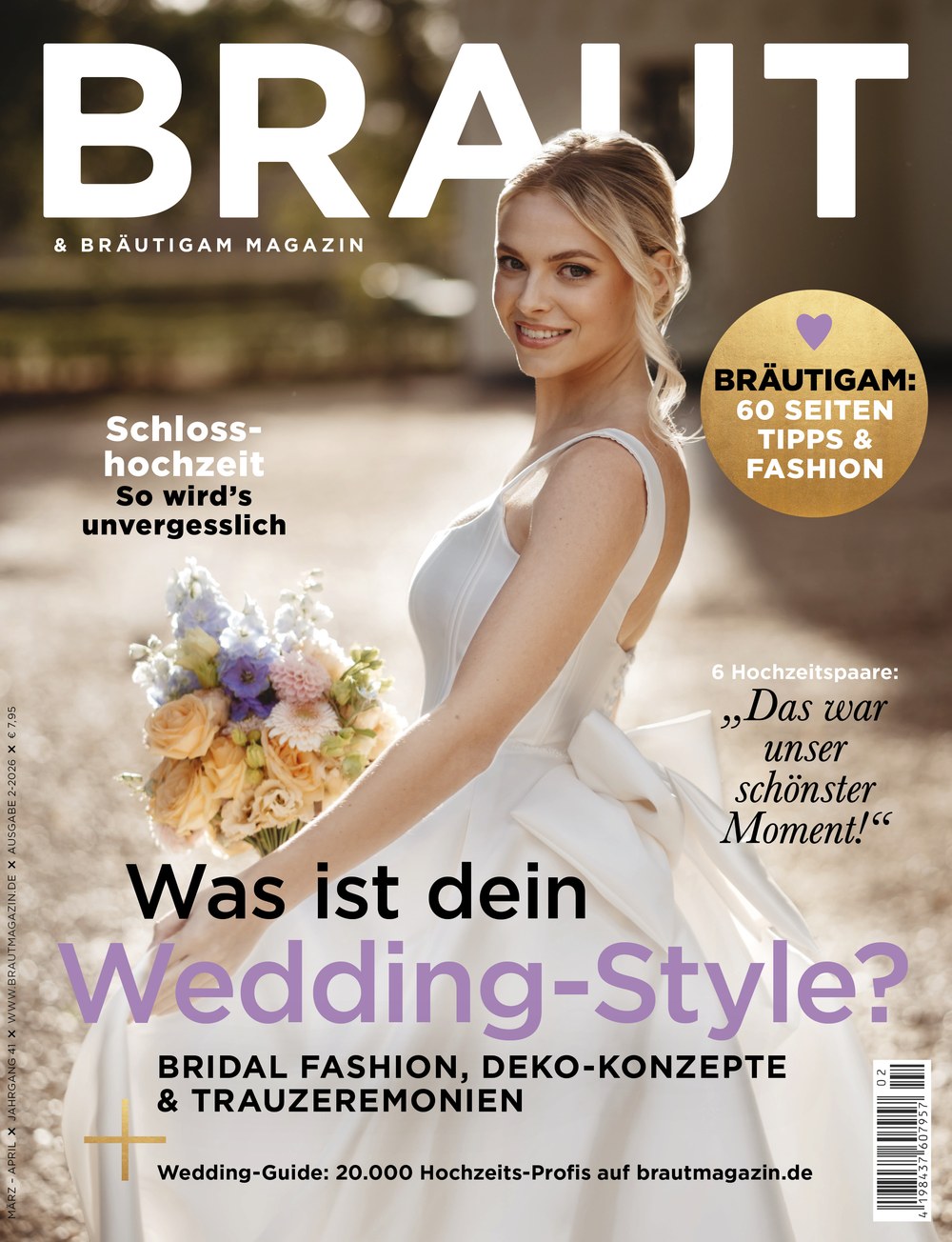 Braut & Bräutigam 2026-02 Hochzeit Brautmode Wedding-Style