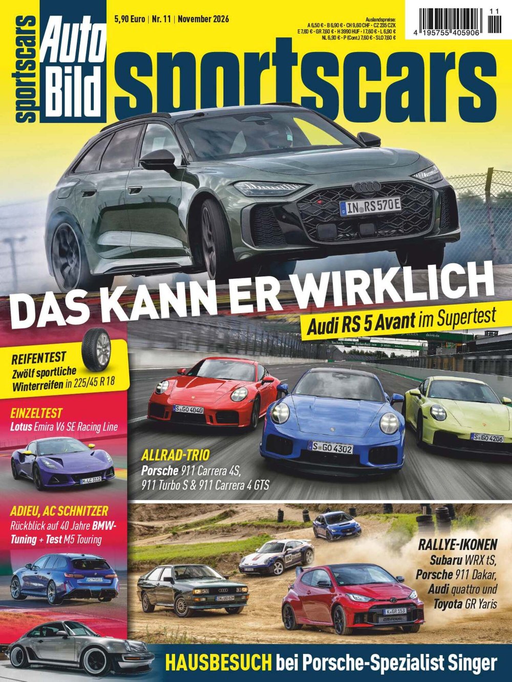 Auto Bild Sportscars 2026-11 Édition originale