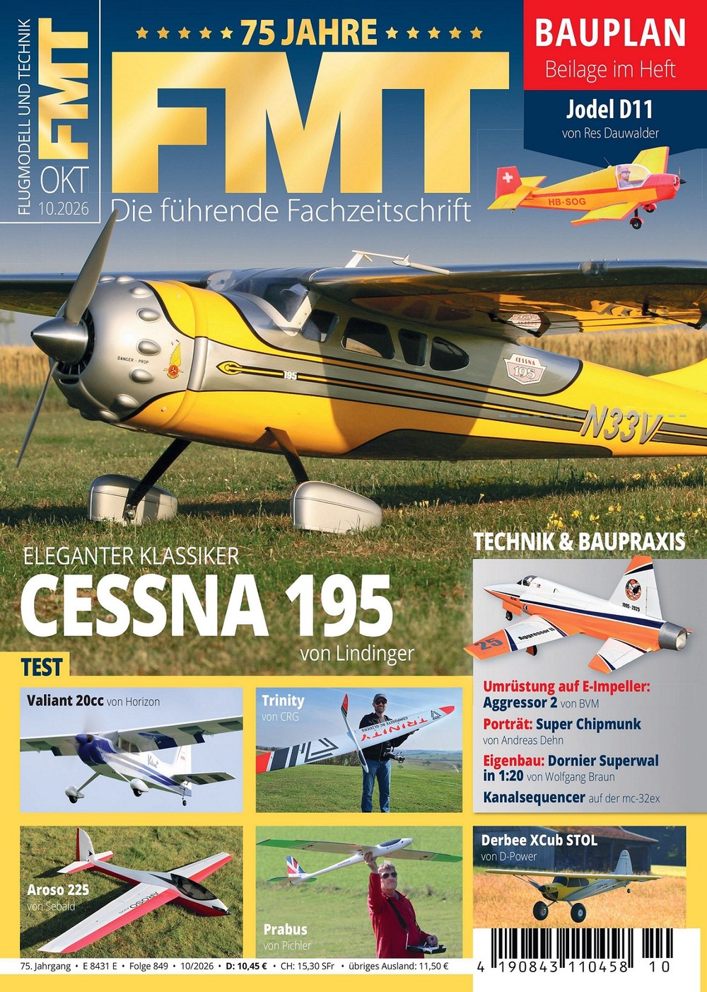 FlugModell 2026-10 Flugmodellbau RC-Modellflug Cessna 195