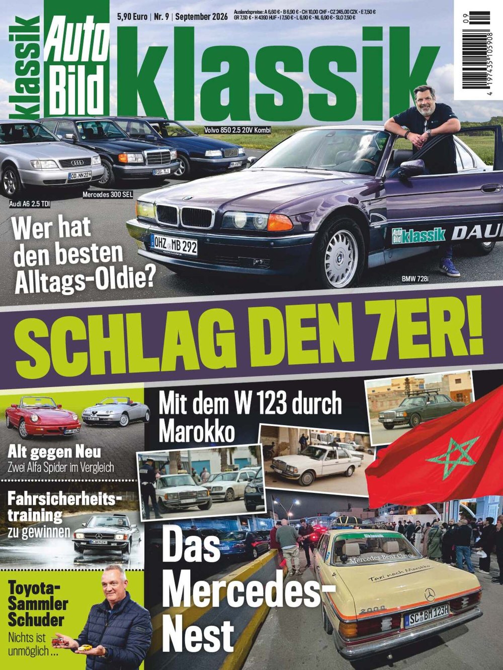 Auto Bild Klassik Magasin Tyskland 2026-09 Originalutgåva