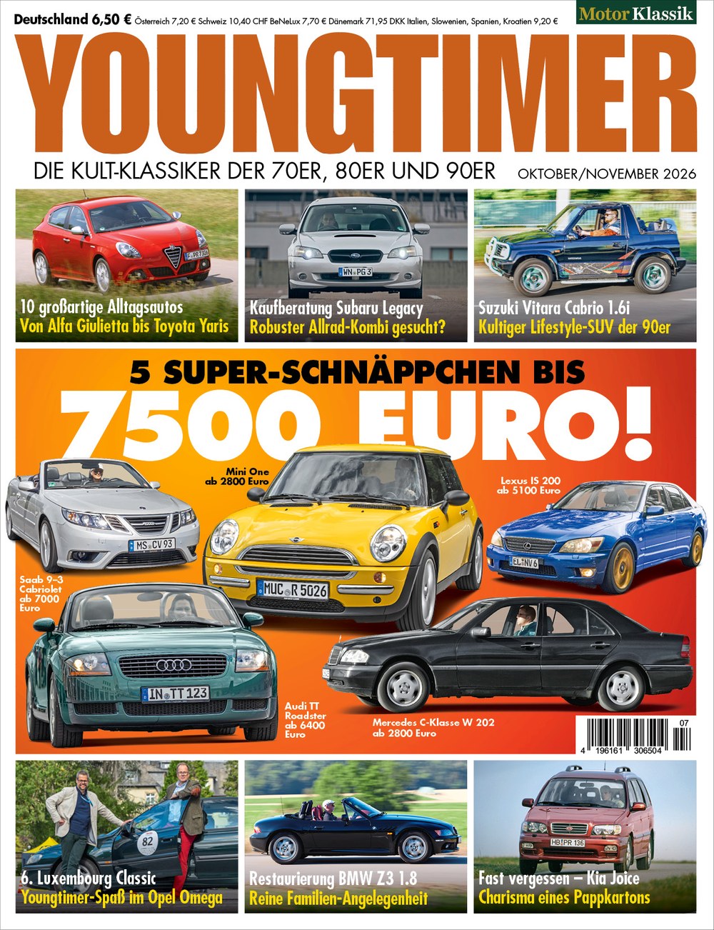 Youngtimer Lehti Saksa 2026-07 Alkuperäinen painos