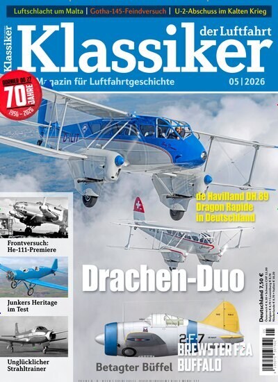 Klassiker Der Luftfahrt Magasin Tyskland 2026-05 Originaludgave