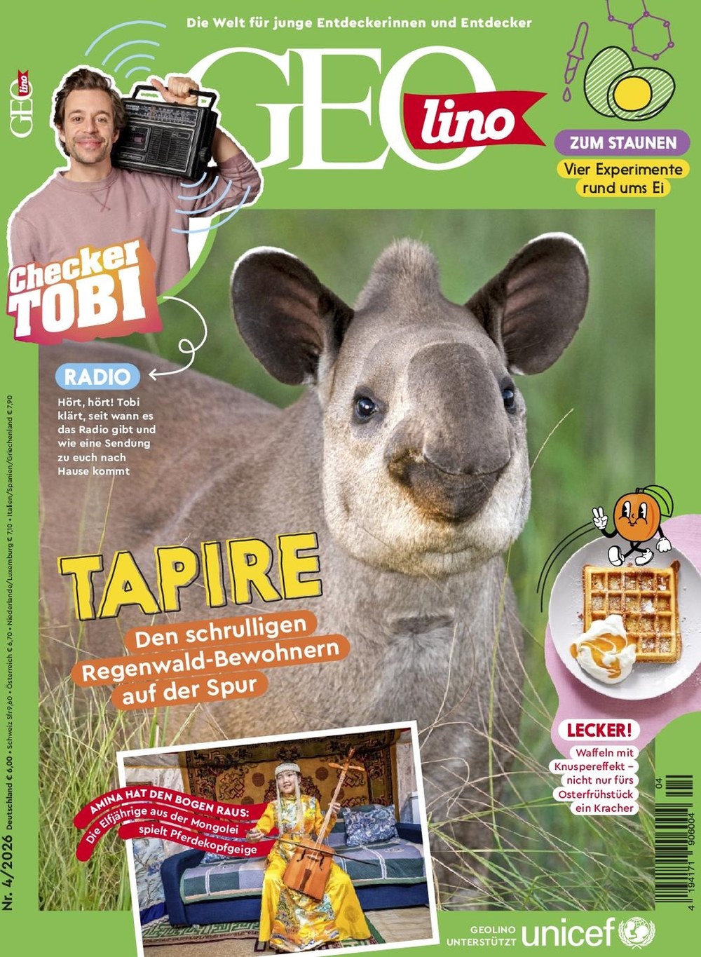 Geolino Magazine Germany 2026-04 – Checker Tobi – Original Print Issue