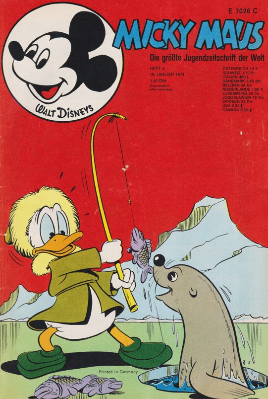 Micky Maus Tijdschrift Duitsland 1974-03 – Donald Duck Mickey Mouse – Originele uitgave