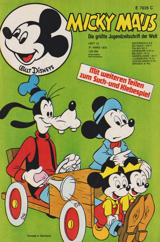 Micky Maus Magazin Deutschland 1973-13 Goofy Micky Maus
