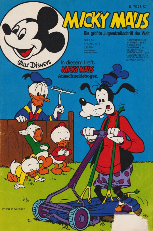 Micky Maus Magasin Tyskland 1972-14 – Micky Maus Goofy Donald Duck Tick Trick – Originalutgåva