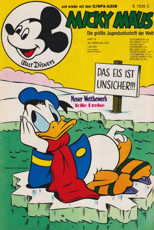 Micky Maus Tijdschrift Duitsland 1972-09 – Donald Duck Micky Maus – Originele uitgave