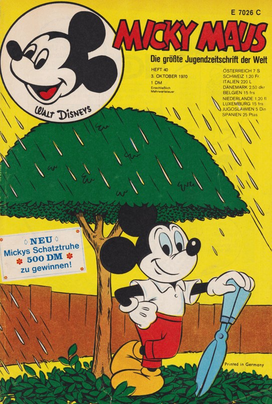 Micky Maus Tijdschrift Duitsland 1970-40 – Mickey Mouse – Originele uitgave