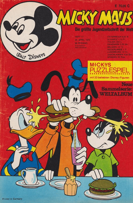 Micky Maus Magazine Allemagne 1970-17 – Donald Duck Goofy Morty Feldmaus – Édition originale