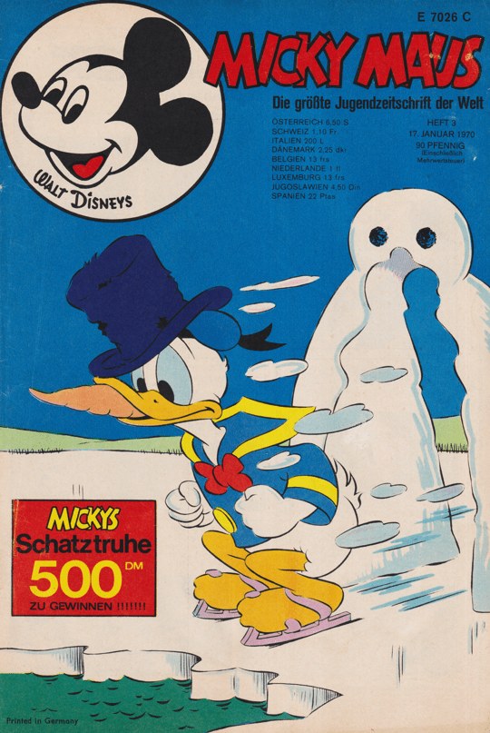 Micky Maus Magasin Tyskland 1970-03 – Donald Duck – Originalutgåva