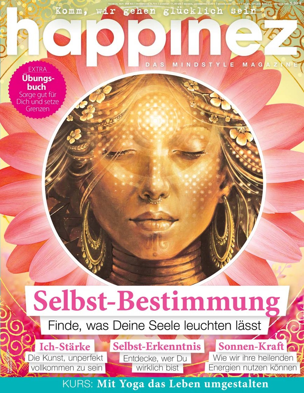 Happinez Magazin Deutschland 2021-06 Selbstbestimmung Spiritualität Ich-Stärke