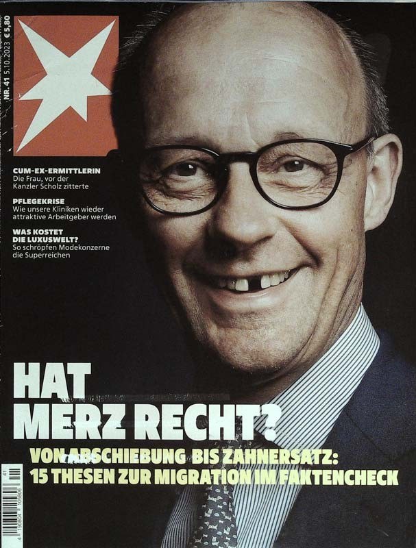 Stern Rivista Germania 2023-41 – Friedrich Merz – Edizione originale