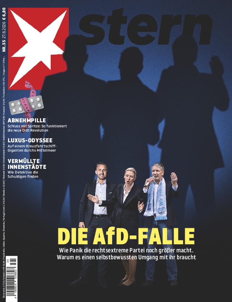 Stern Magasin Tyskland 2026-35 – Alice Weidel Tino Chrupalla Björn Höcke AfD – Originalutgåva