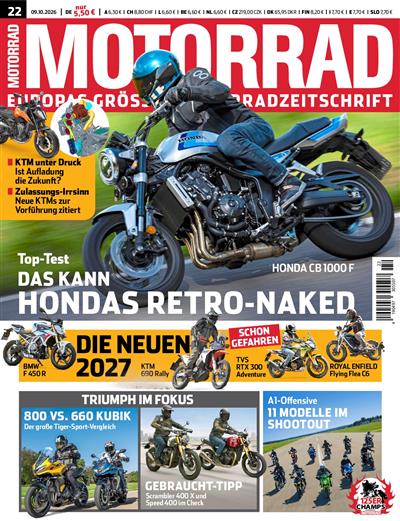Motorrad Magasin Tyskland 2026-22 Originalutgåva