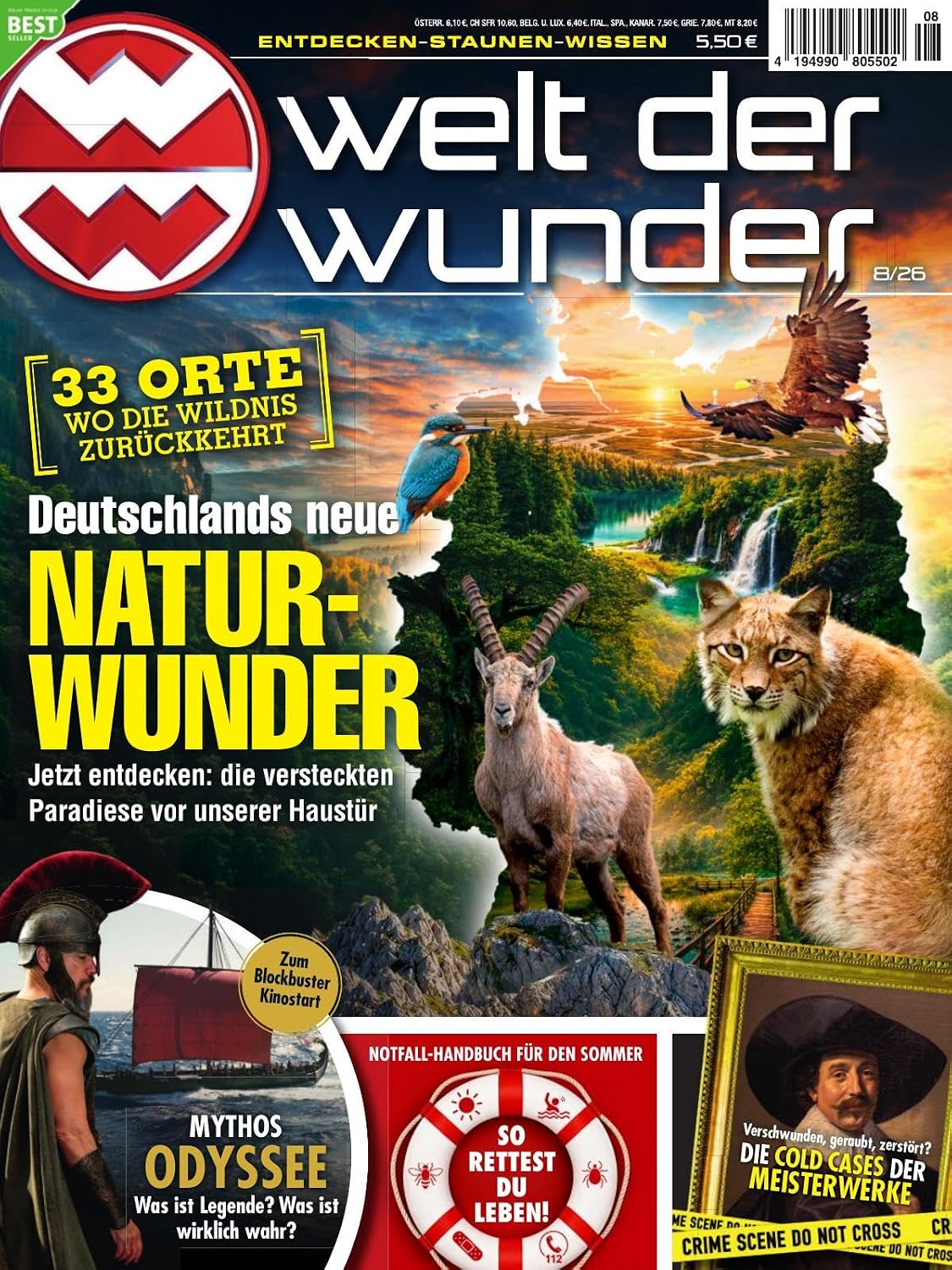 Welt Der Wunder Magasin Tyskland 2026-08 Originaludgave