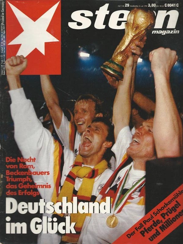 Stern Rivista Germania 1990-29 – Andreas Brehme Pierre Littbarski Franz Beckenbauer Paul Schockemöhle – Edizione originale