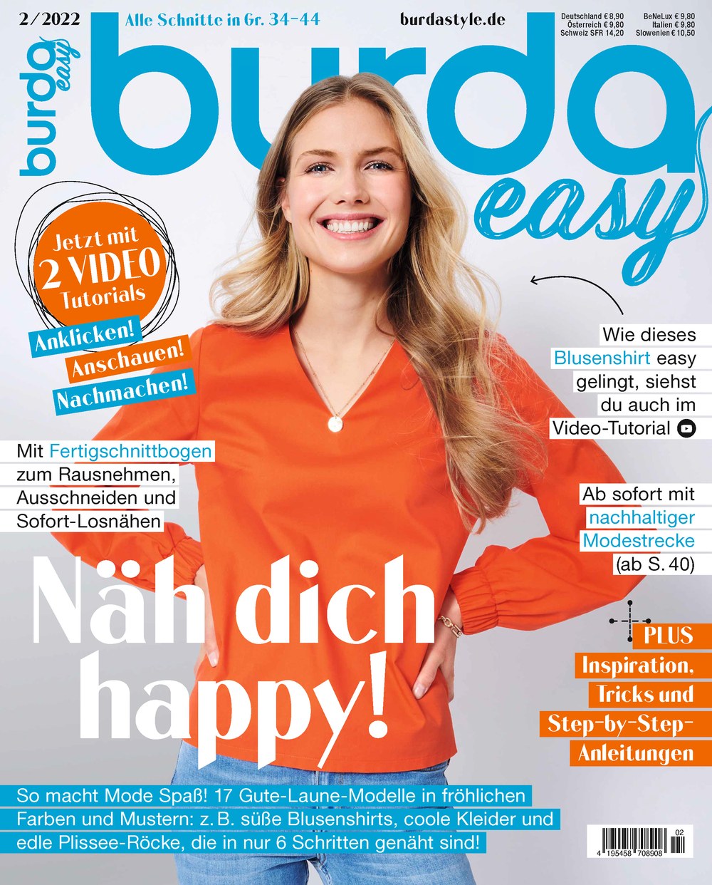 Burda Easy Magasin Tyskland 2022-02 Originaludgave