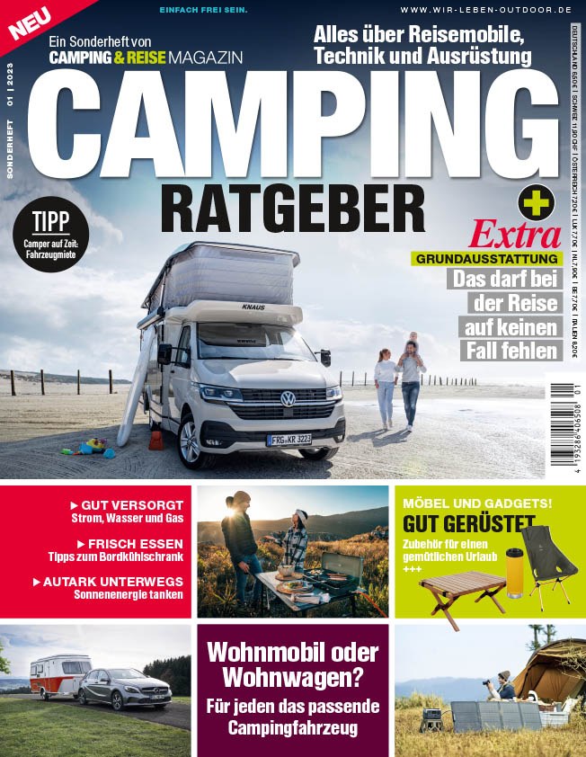 Camping Ratgeber Magasin Tyskland 2023-01 Originalutgåva