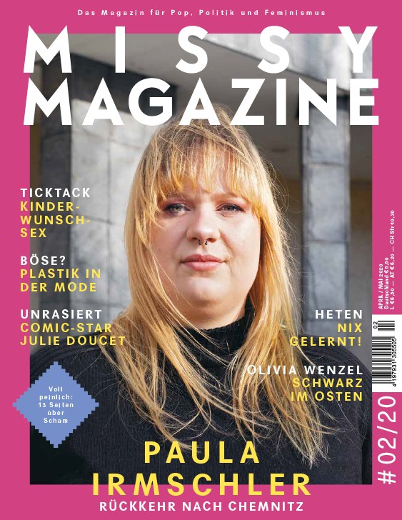 Missy Magazine Germany 2020-02 – Paula Irmschler Julie Doucet Olivia Wenzel – Original Print Issue