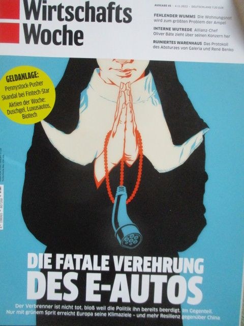 Wirtschaftswoche Rivista Germania 2022-45 – Oliver Bäte – Edizione originale