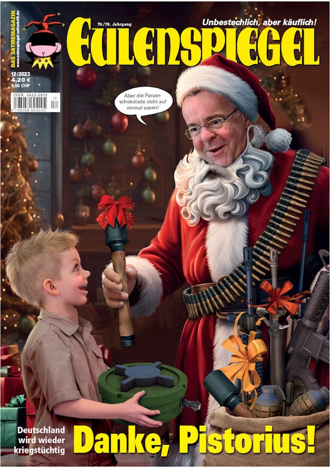 Eulenspiegel Magasin Tyskland 2023-12 – Boris Pistorius – Originaludgave
