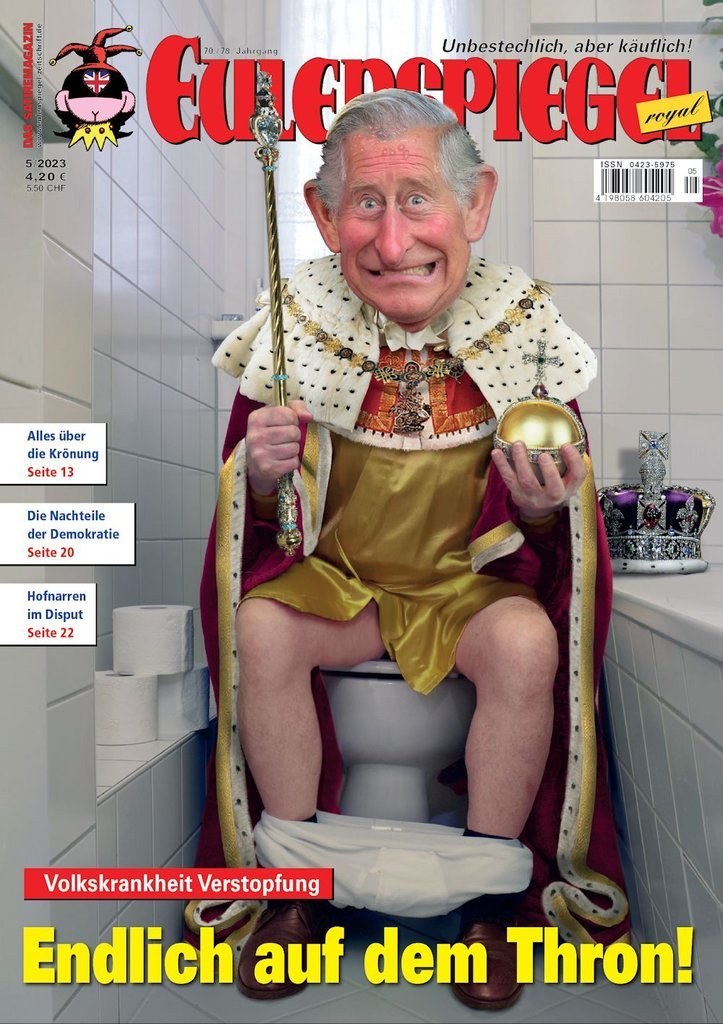 Eulenspiegel Magasin Tyskland 2023-05 – König Charles III. – Originaludgave